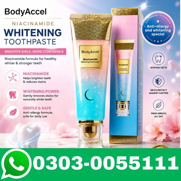 BodyAccel Niacinamide Whitening Toothpaste