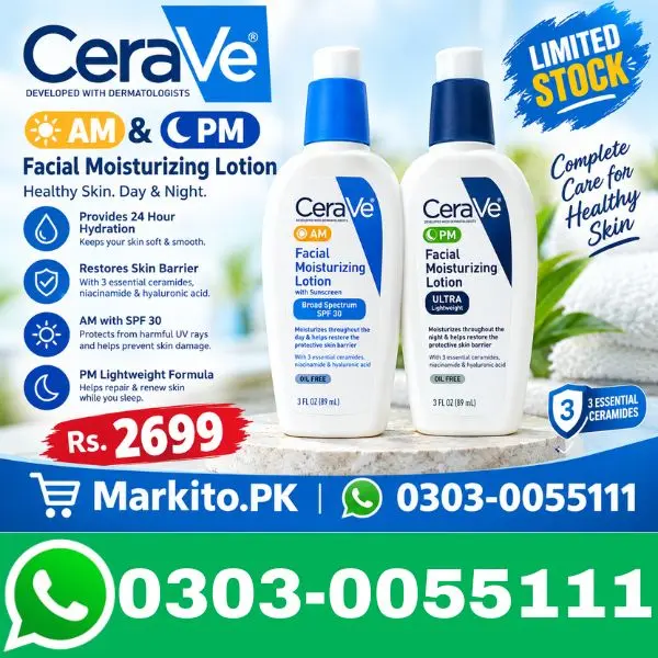 Cerave ve AM with spf 30 and PM Facial moisturizing Lotion
