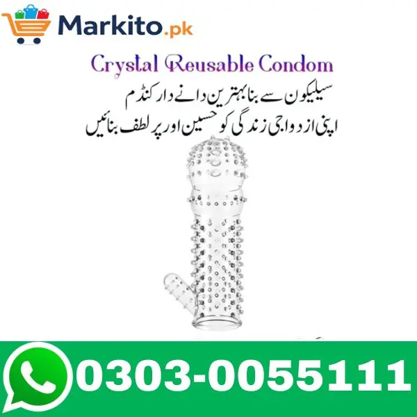 Crystal Reusable Condom in Pakistan | Long-Lasting Sleeve