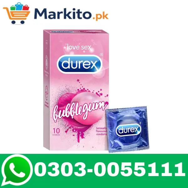 Durex Bubblegum Flavoured Condoms 12 Pack