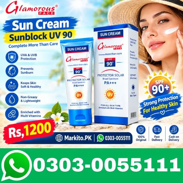 Glamorous Face Sun Cream Sunblock UV 90