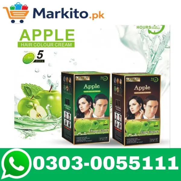 Lichen Apple hair colour cream 1000ml 500ml cream + 500ml developer
