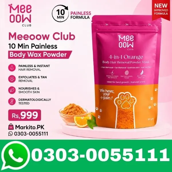 Meeoow Club 10 Min Painless Body Wax Powder