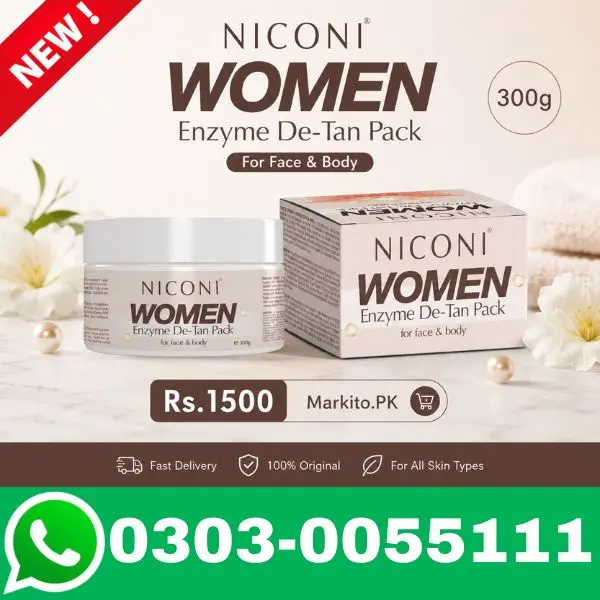 Niconi Women Enzyme De-Tan Pack For Face & Body