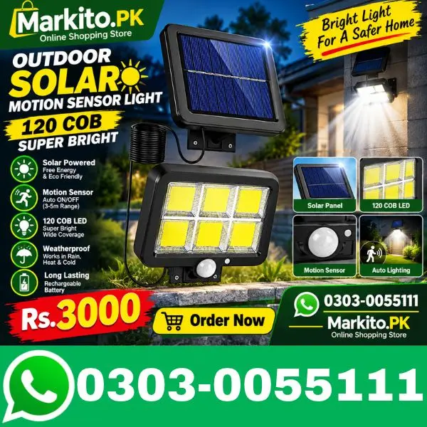 Outdoor Solar Motion Sensor Light 120 COB Specifications