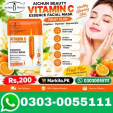 AICHUN BEAUTY VITAMIN C ESSENCE FACIAL MASK FRUIT FLVR 25ML