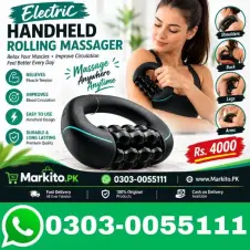 Electric Handheld Rolling Massager