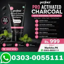 Perfora Pro Activated Charcoal Teeth Whitening Toothpaste