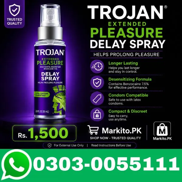 Trojan Extended Pleasure Delay Spray In Pakistan