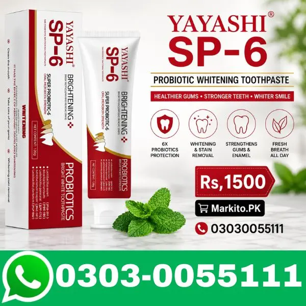 YAYASHI SP-6 Probiotic Whitening Toothpaste In Pakistan